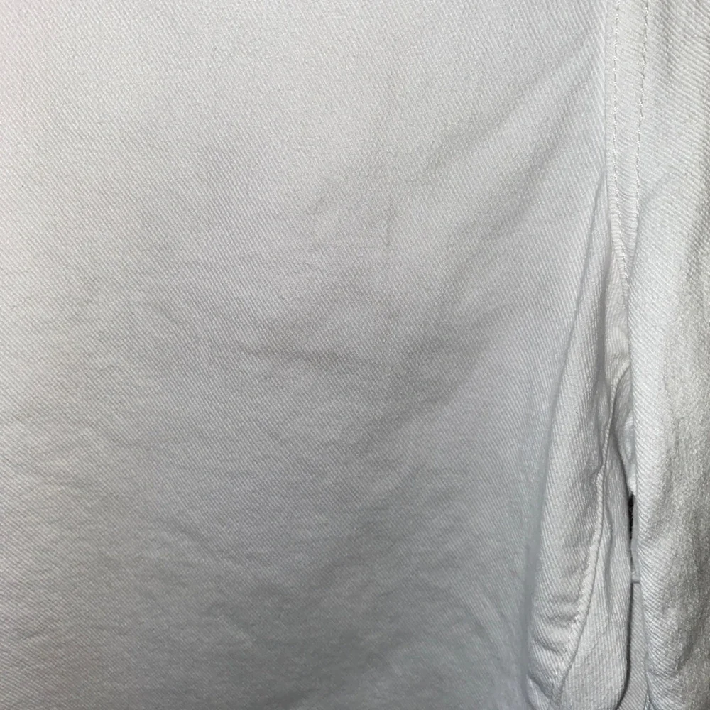7 For All Mankind Alexa Crop Butterfly High Rise white jeans - Picture 3 of 11